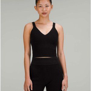 lululemon ribbed knit cropped tank